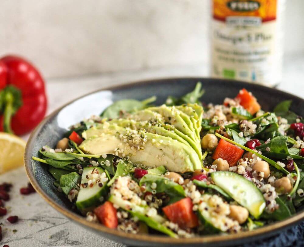 Rezept für Quinoa-Salat mit Omega-3-Plus Öl