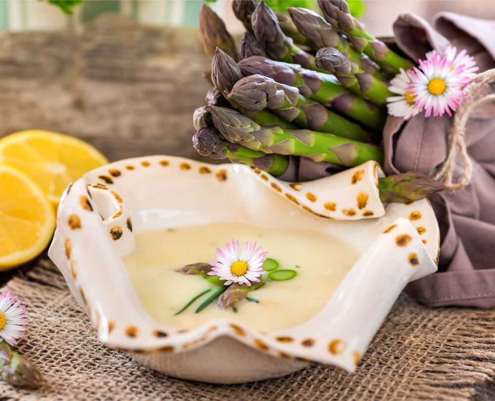 Rezept für Vegane Spargel-Kokos-Suppe