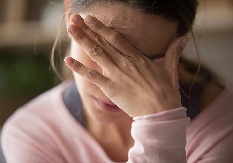 Stress ist ein Hauptversursacher von Rückenschmerzen.