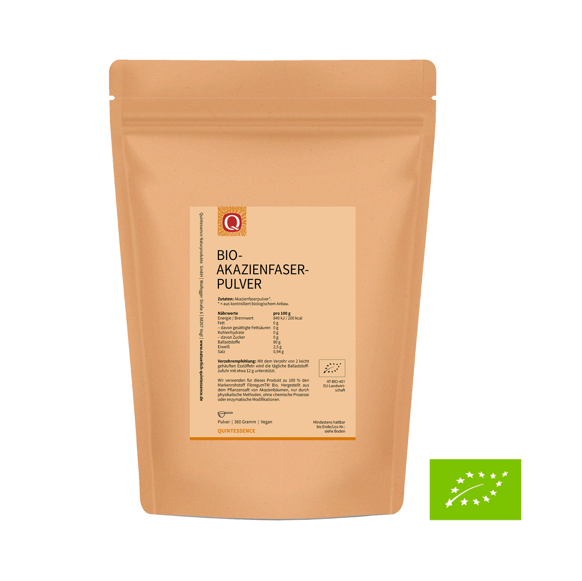 Akazienfaser Pulver, 360 g