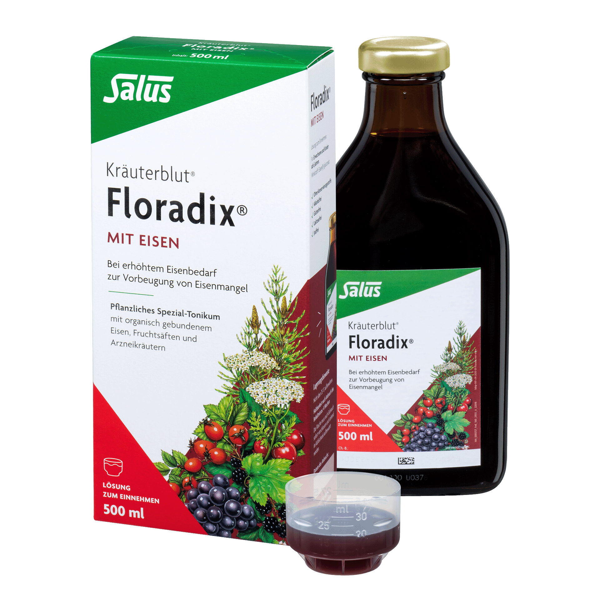 Kräuterblut Floradix mit Eisen, 500 ml