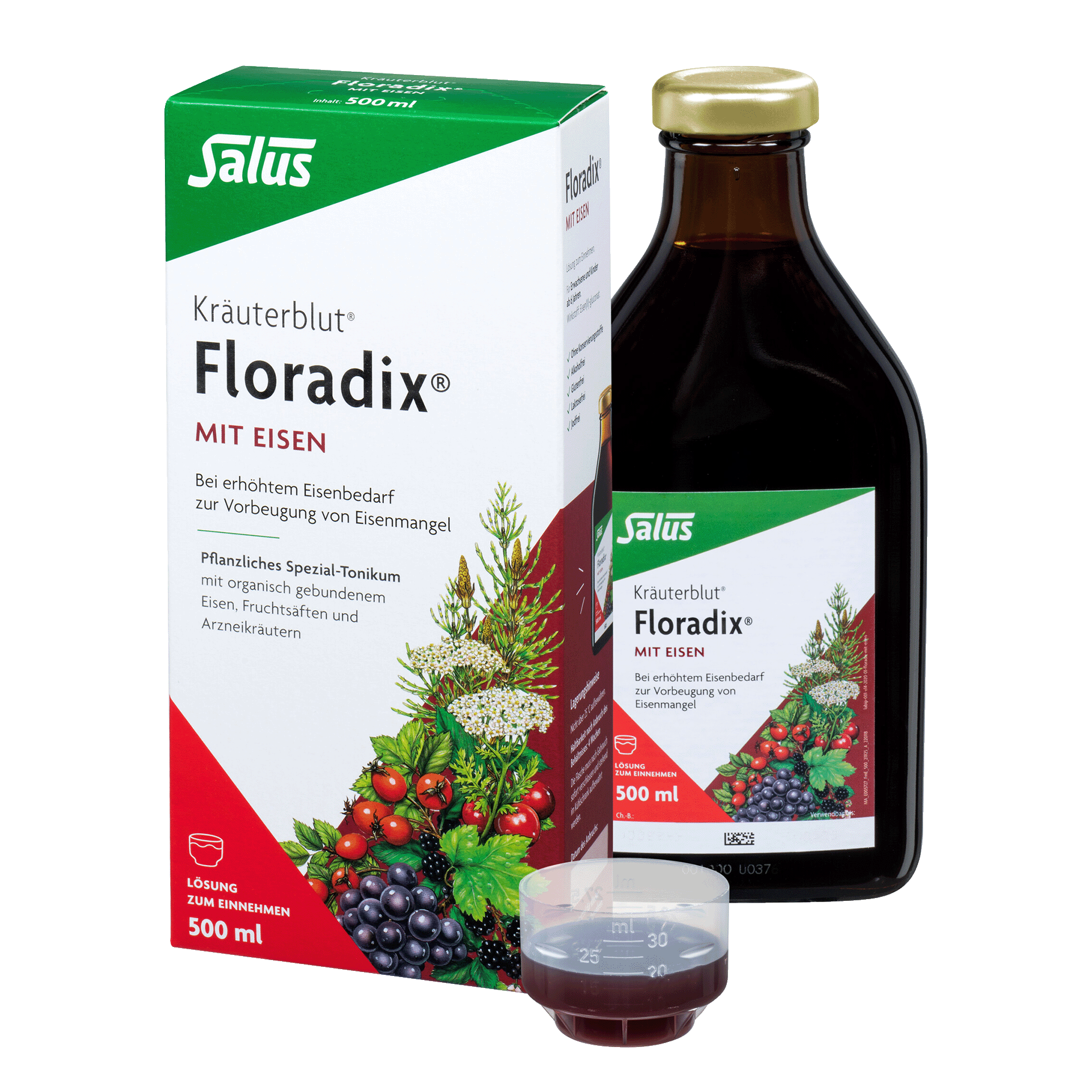 Kräuterblut Floradix mit Eisen, 500 ml Kräuterblut Floradix mit Eisen, 500 ml