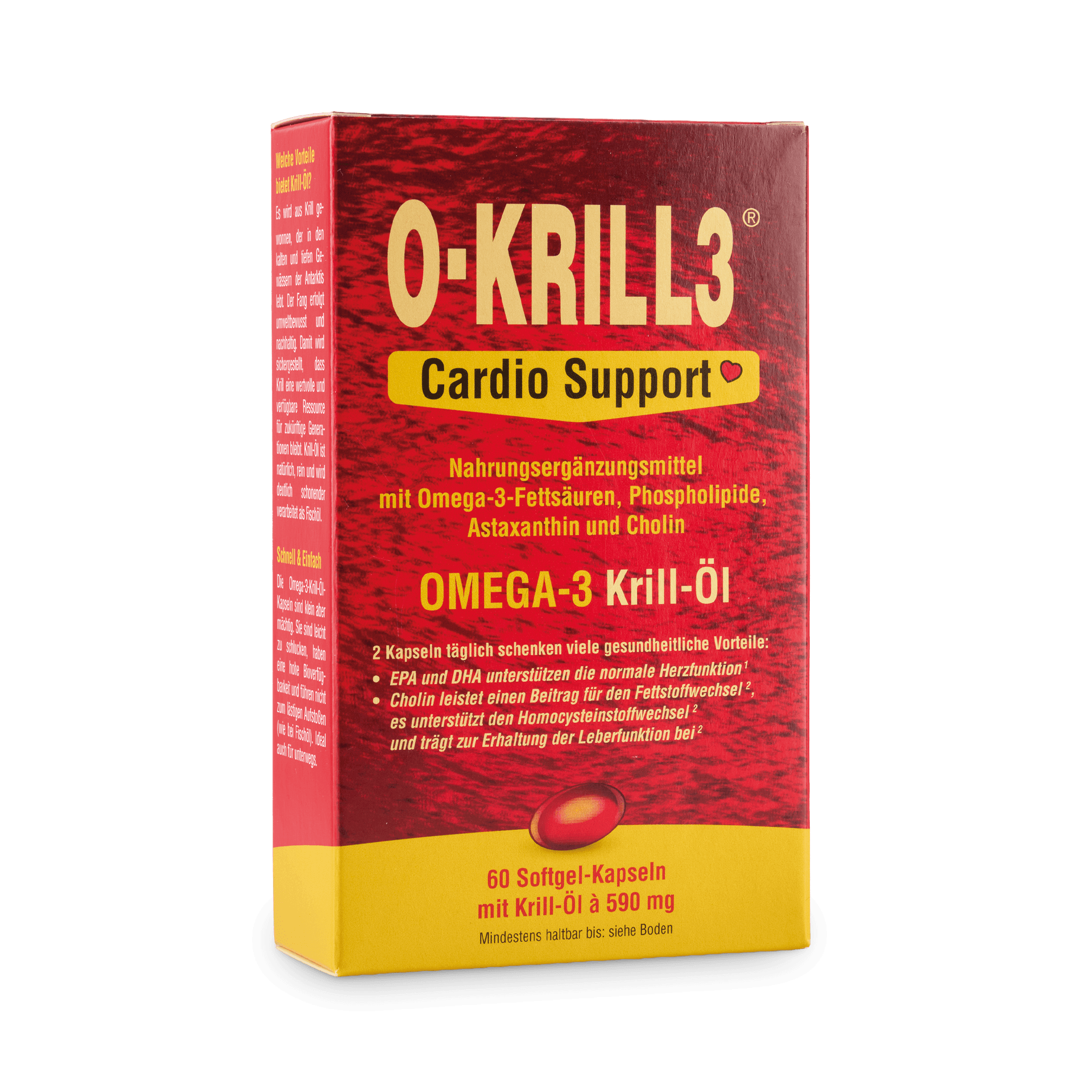 Krillöl O-Krill 3 Cardio Support, 60 Kapseln