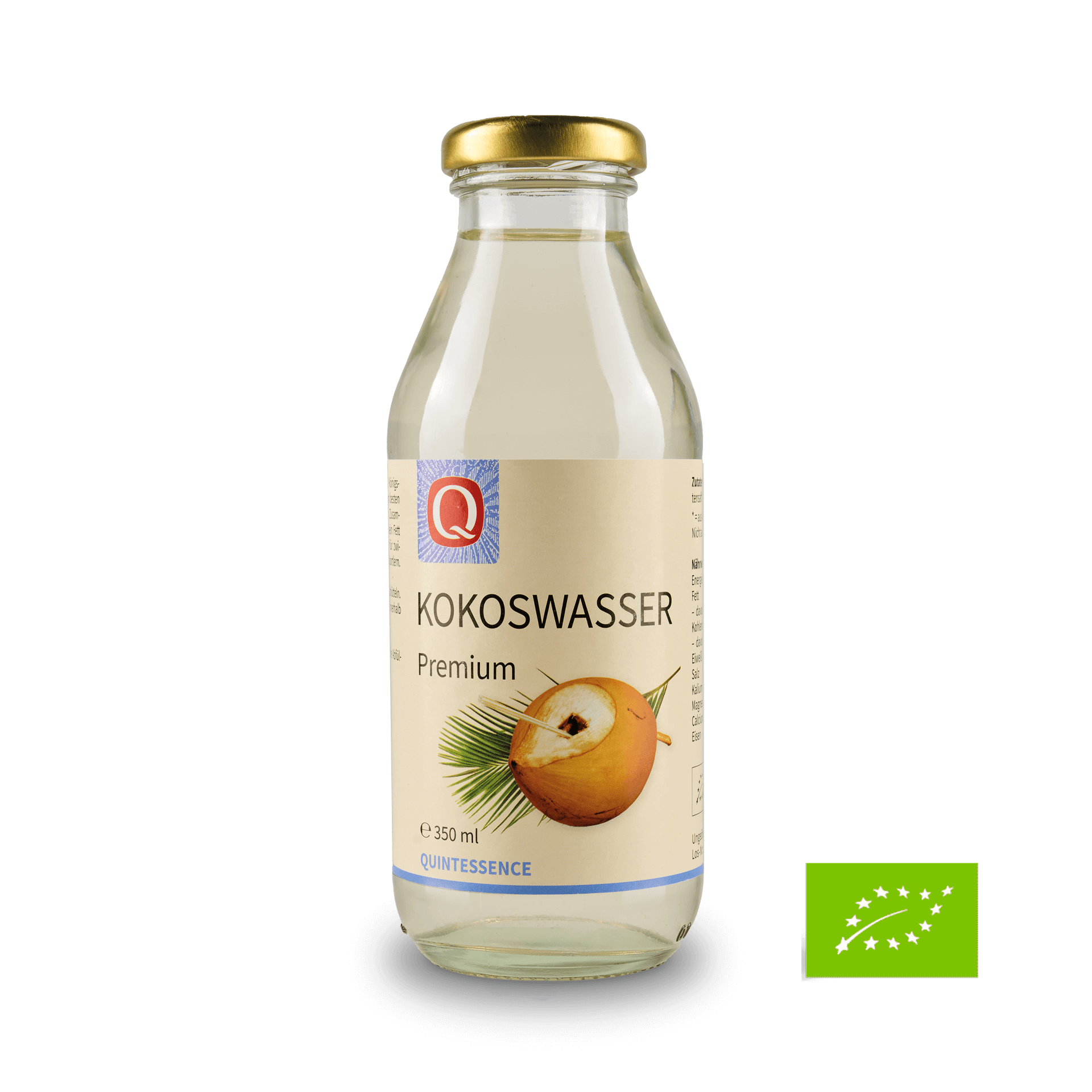 Kokoswasser, 350 ml in Glasflasche