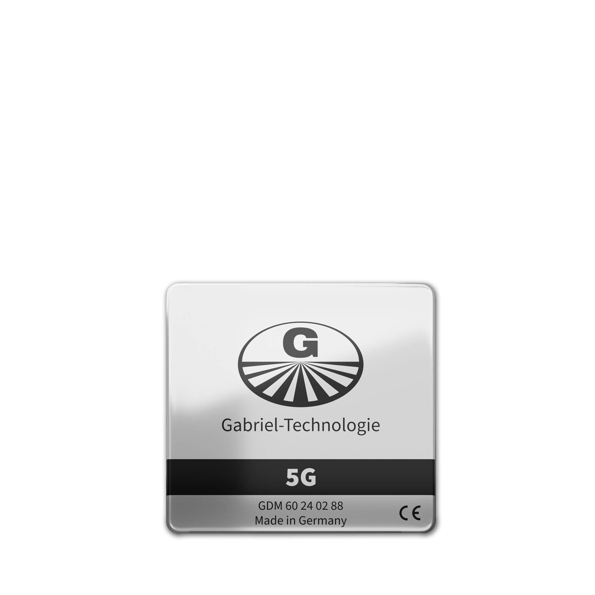 Gabriel-Chip für Smartphones mit 5G Technologie, silber