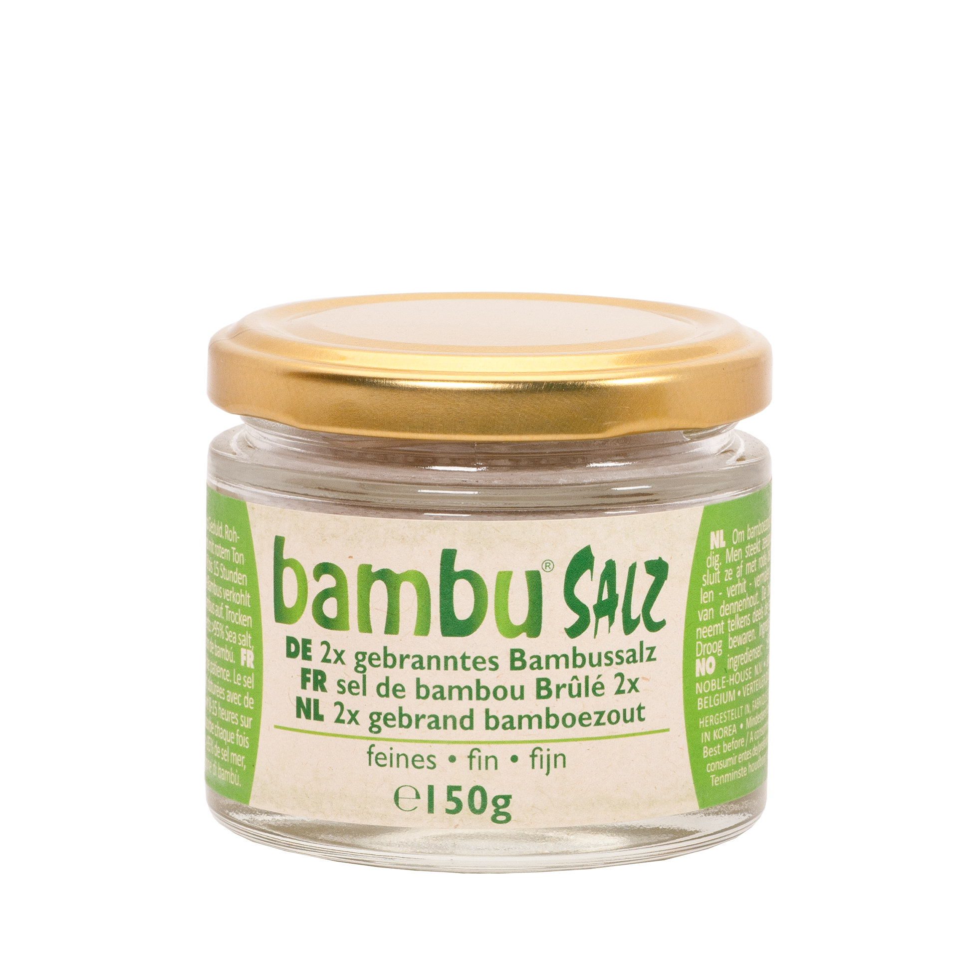 BambuSalz, 2x gebrannt, fein, 150 g