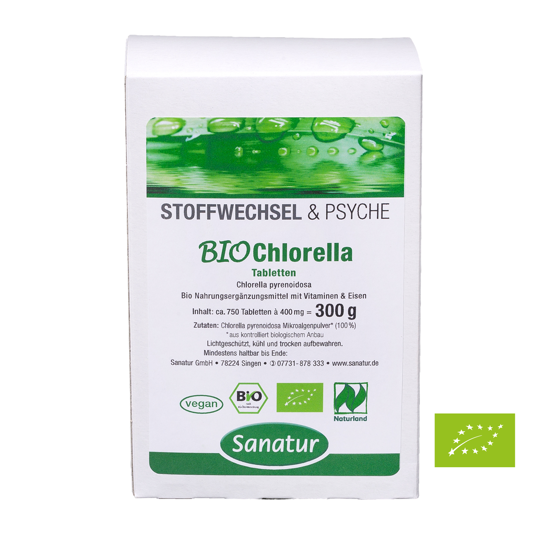 BIO Chlorella, 750 Tabletten - Nachfüllpackung -