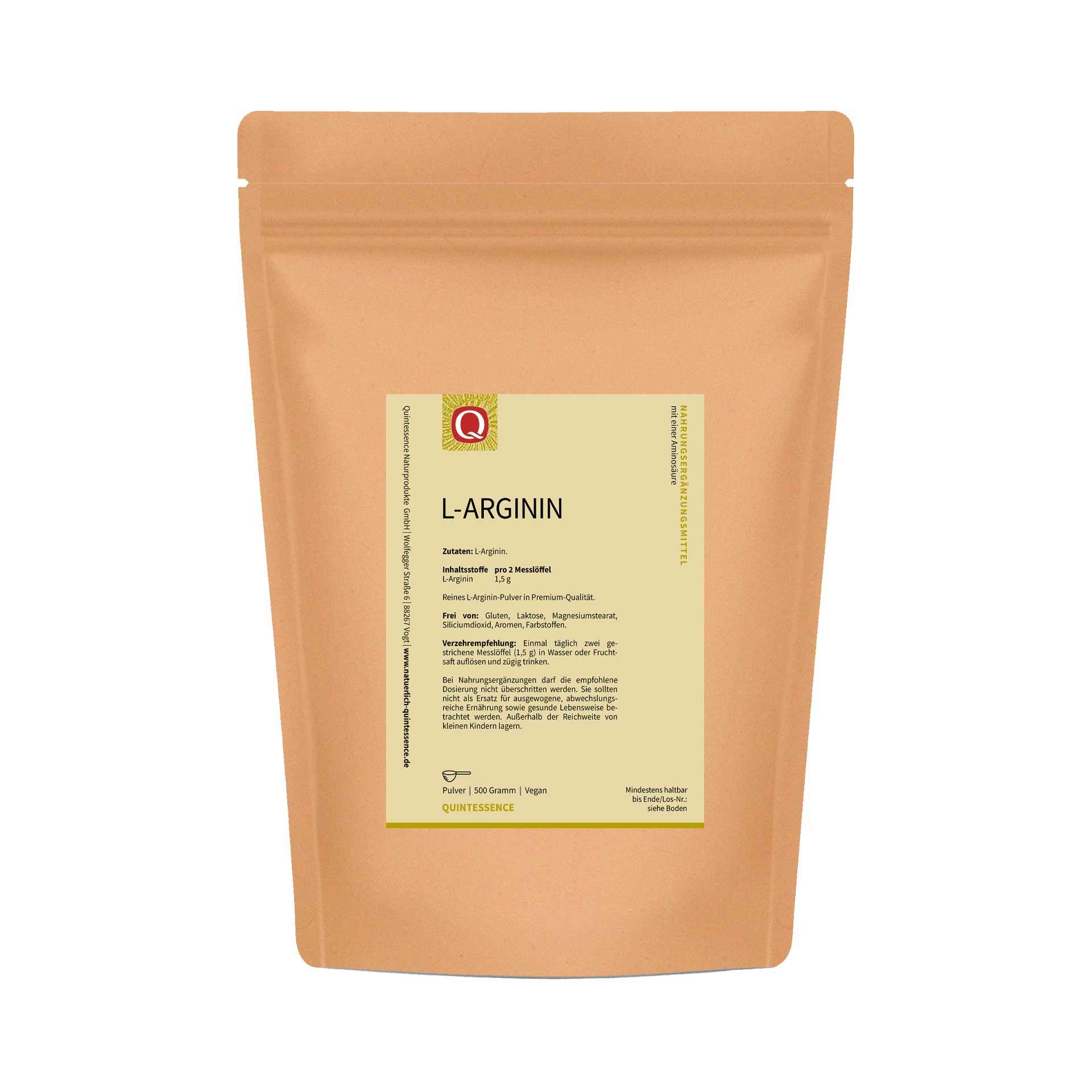 L-Arginin, 500 g Pulver
