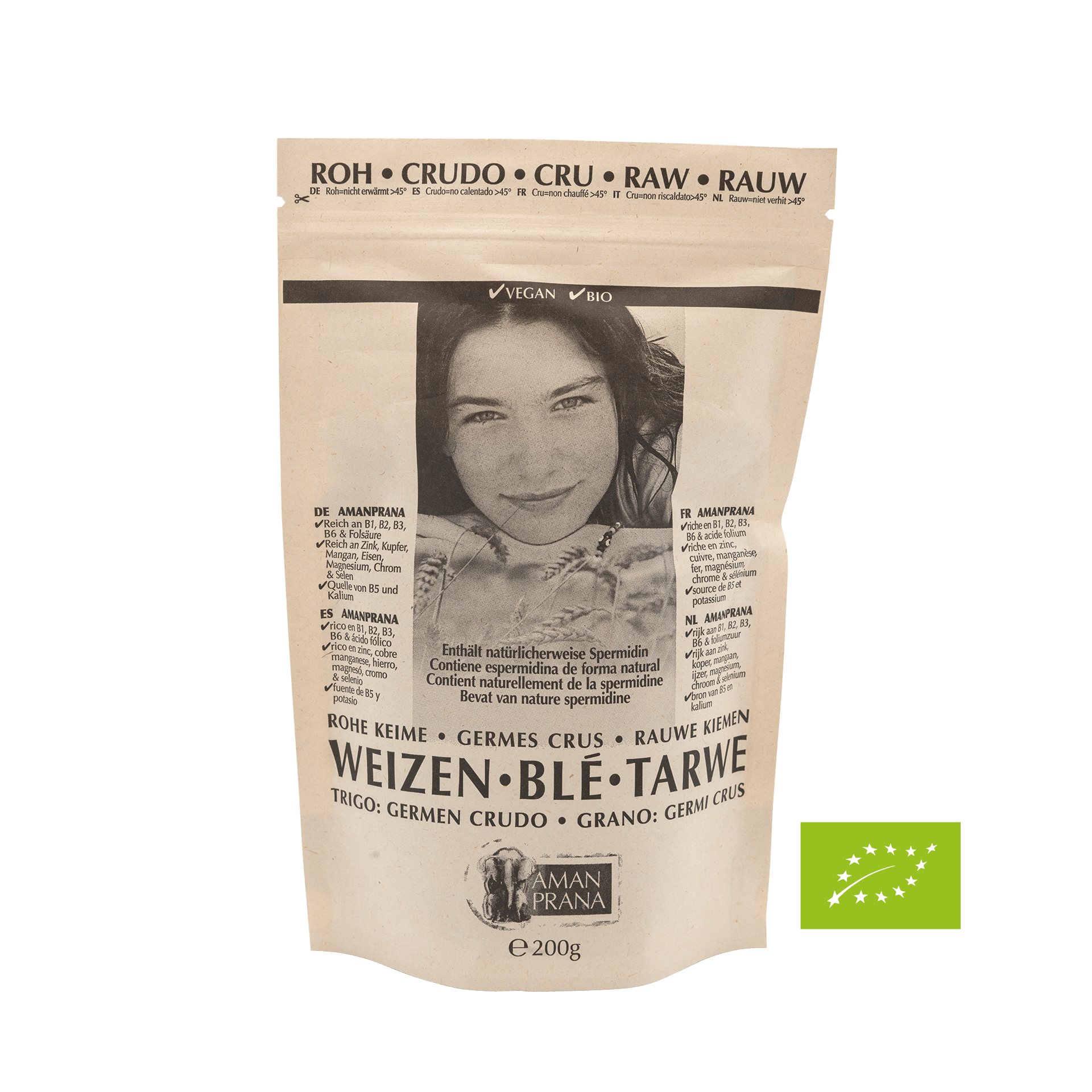 Amanprana Weizenkeime Bio, 200g Amanprana Weizenkeime Bio, 200g