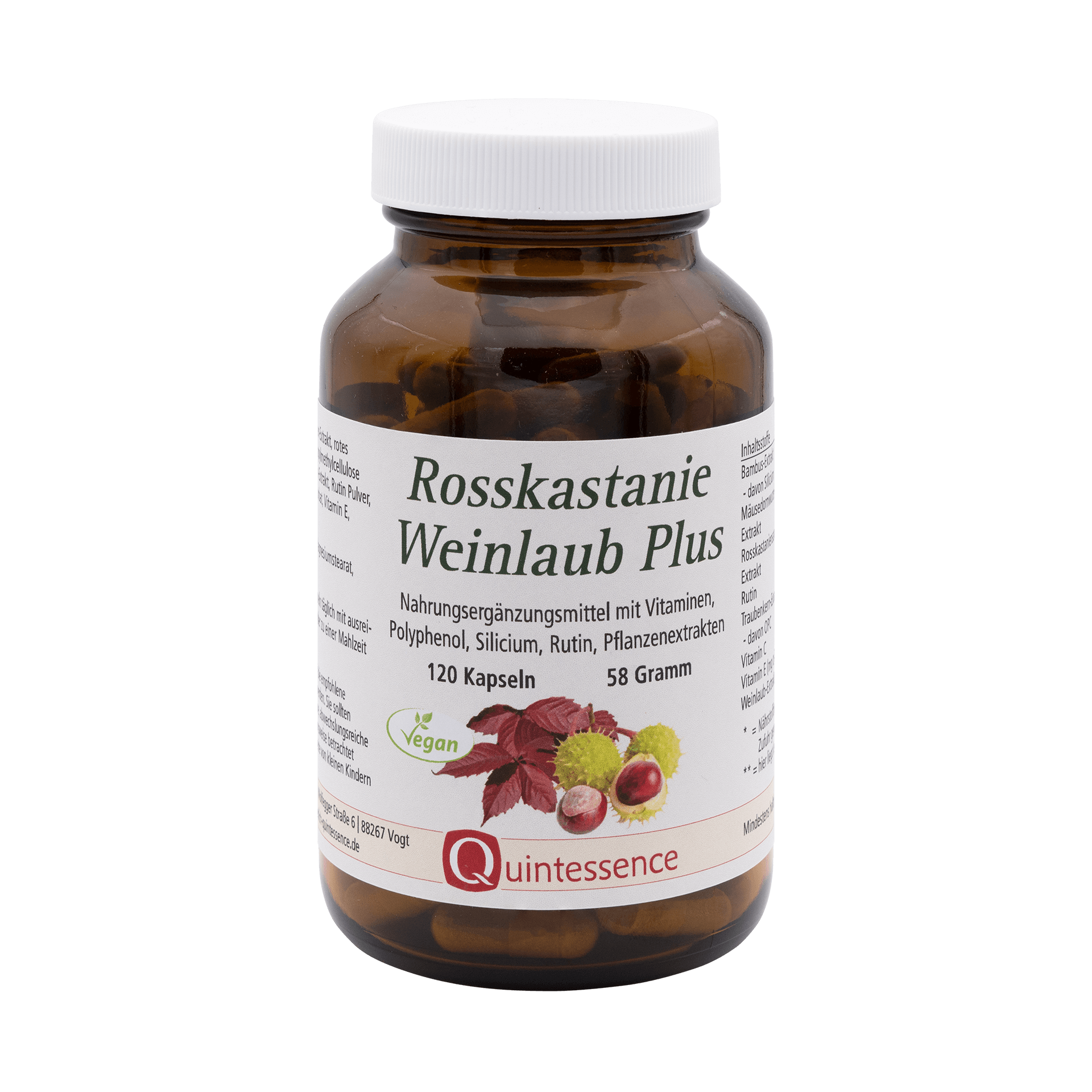 Rosskastanie Weinlaub Plus, 120 Kapseln