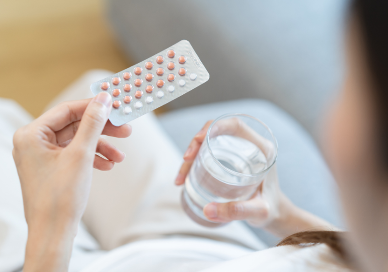 Gas Wasser mit Pillen