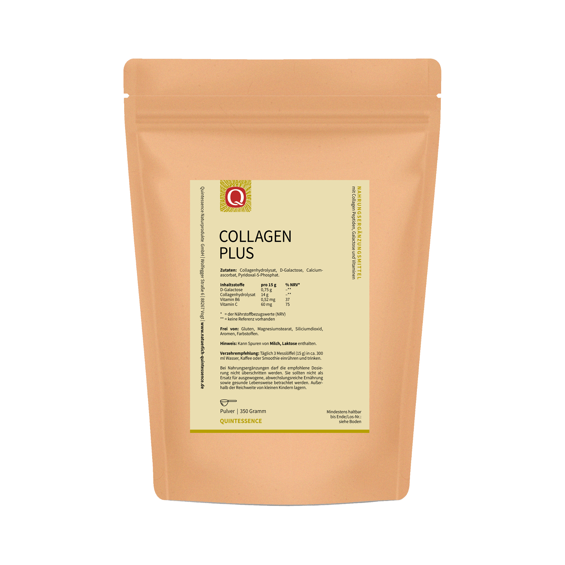 Collagen Plus, 350 g Pulver von Quintessence