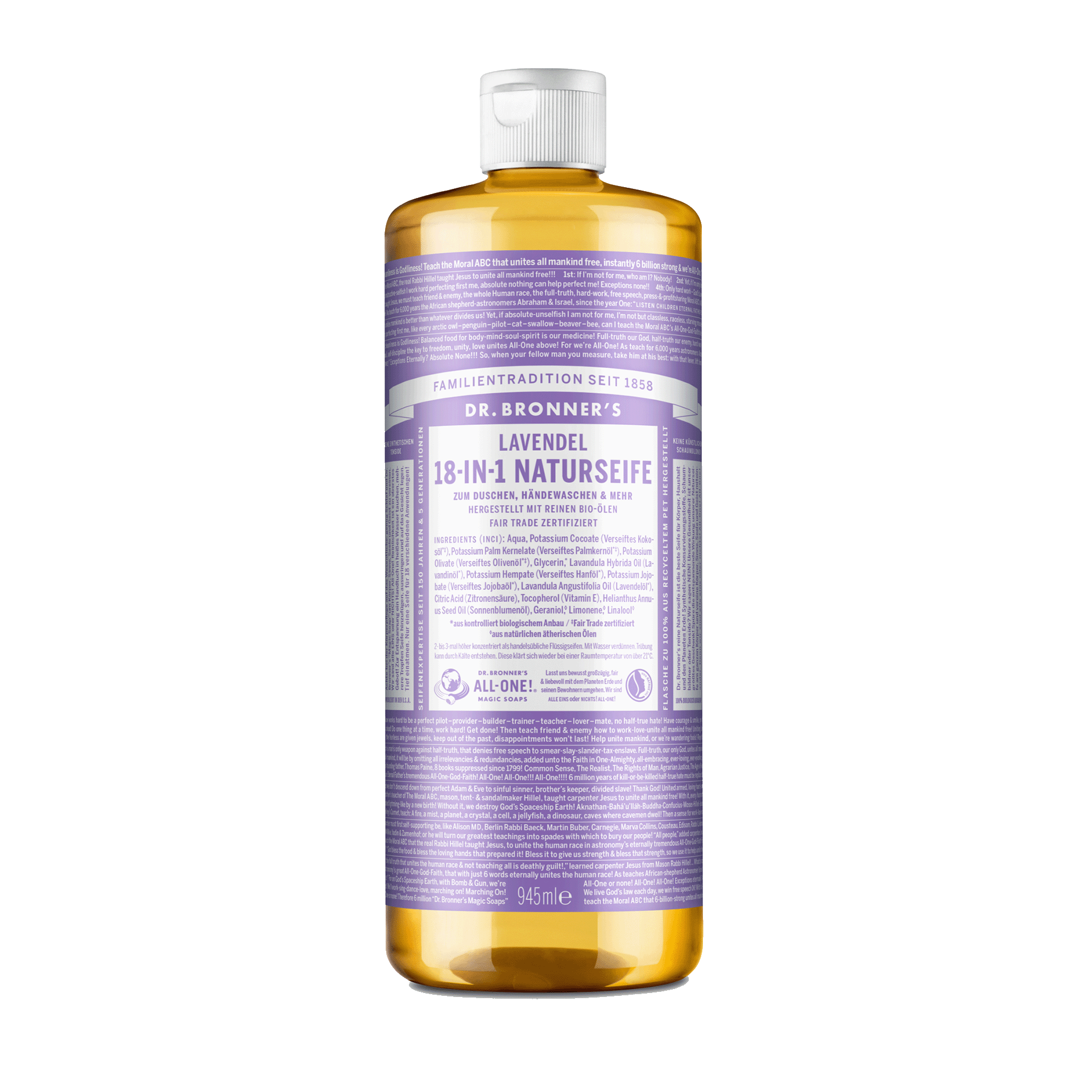 18-in-1 Naturseife, Lavendel, 945 ml