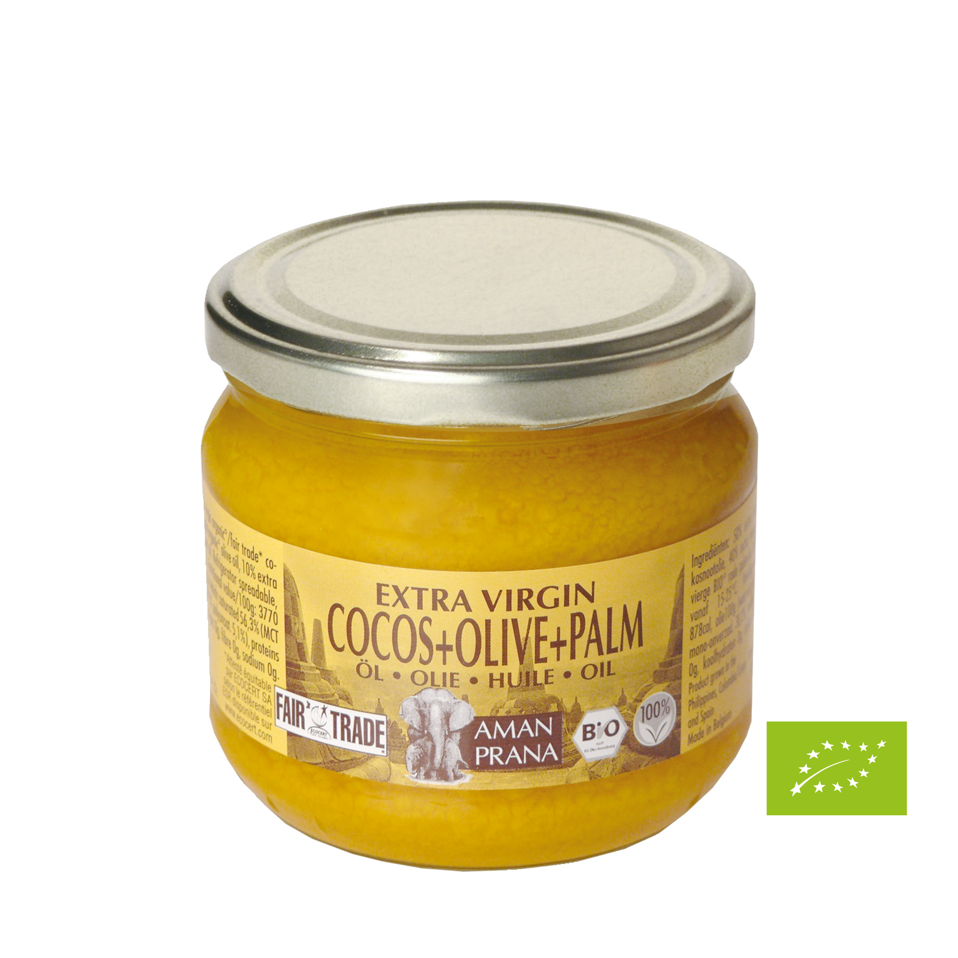 Amanprana Kokos+Oliven+ r. Palmen-Öl, Bio, 325 ml