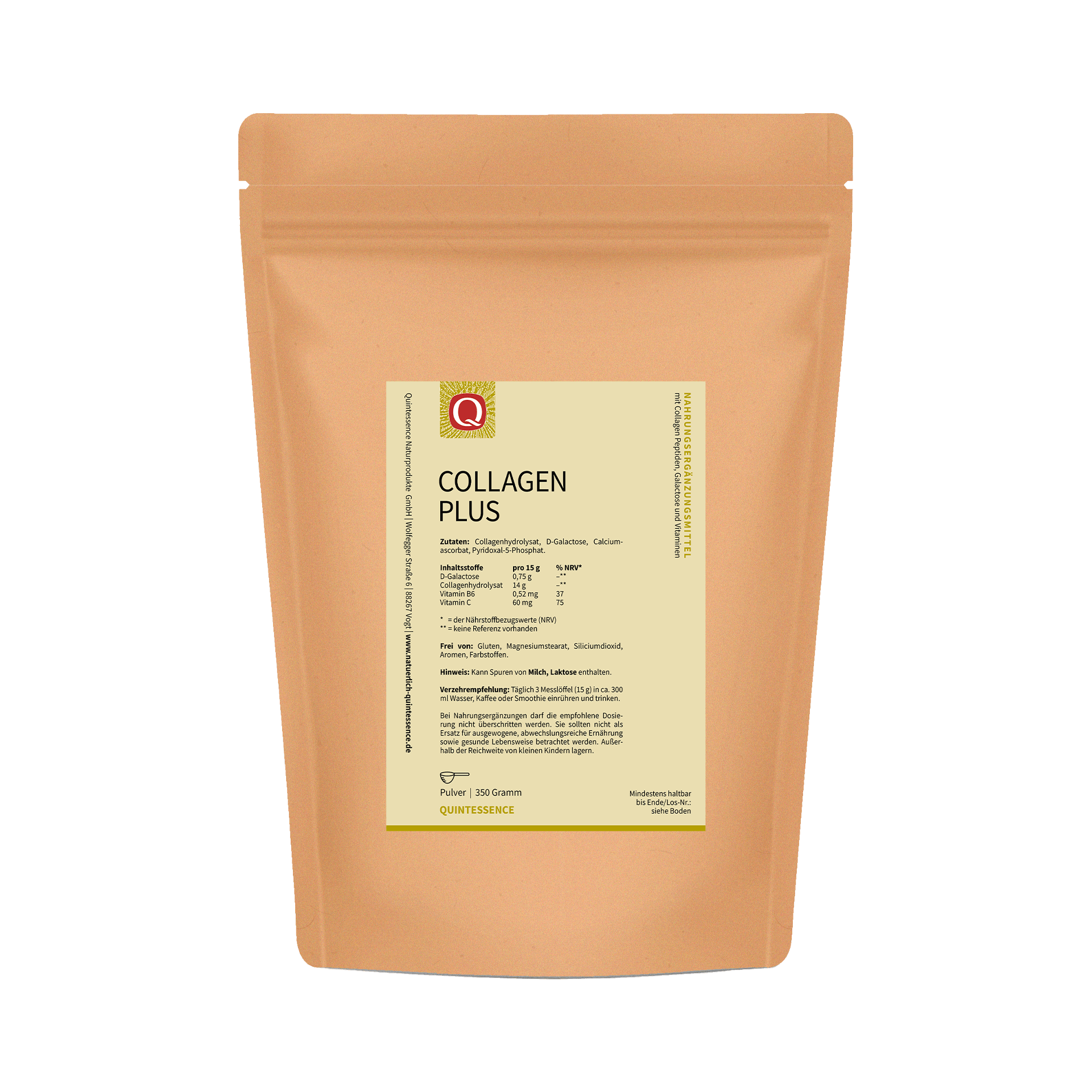 Collagen Plus, 350 g Pulver von Quintessence Collagen Plus, 350 g Pulver von Quintessence