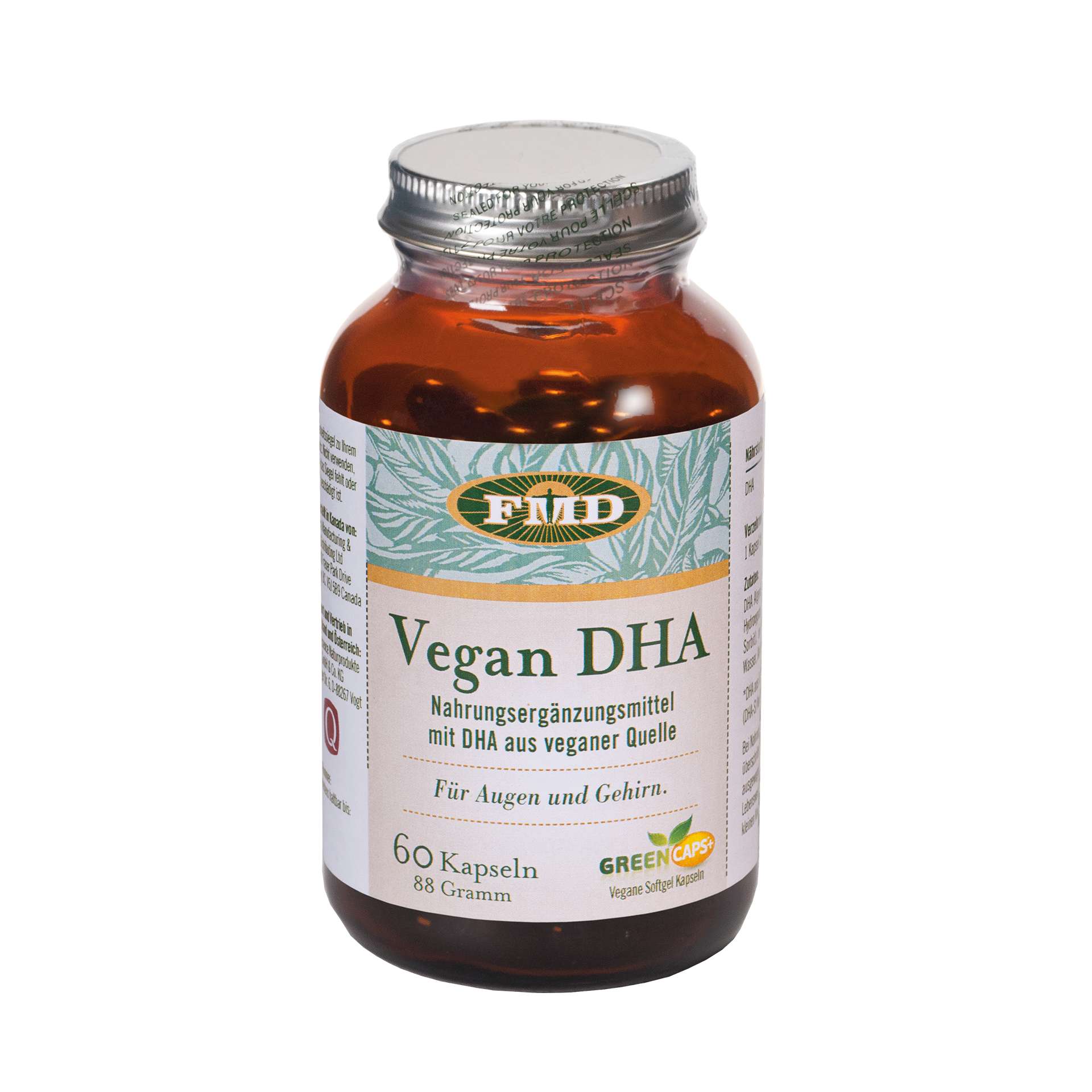 Vegan DHA Kapseln, 60 Stück Vegan DHA Kapseln, 60 Stück