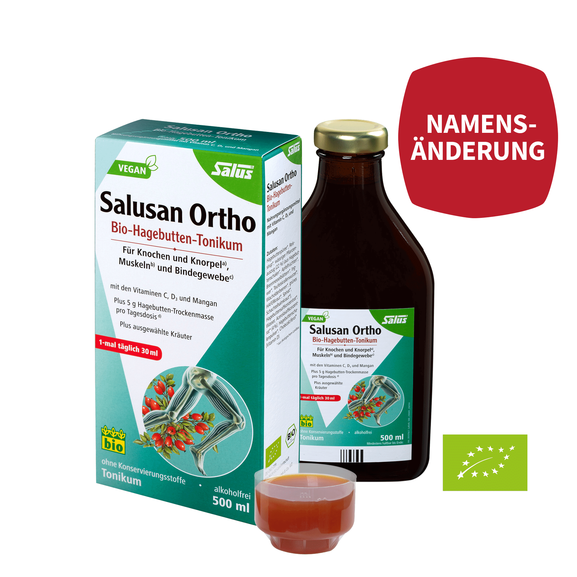 Salusan Ortho Bio-Hagebutten-Tonikum, 500 ml