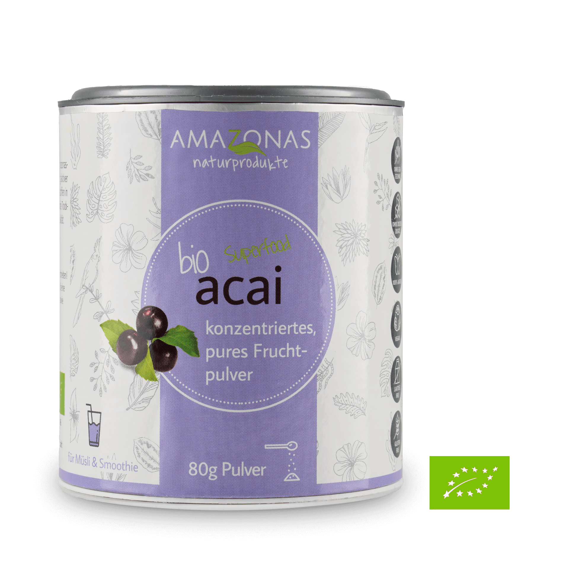 Bio-Acai-Pulver, 80 g