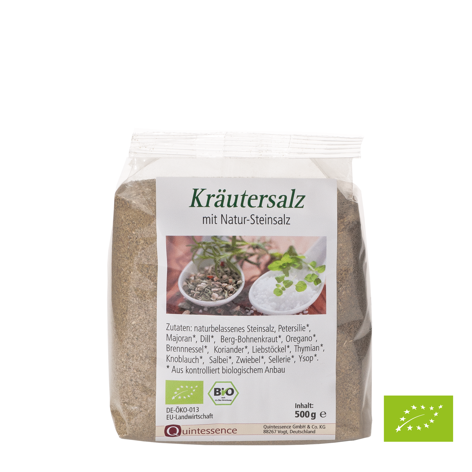 Kräutersalz, fein, Bio-Kräuter, 500 g