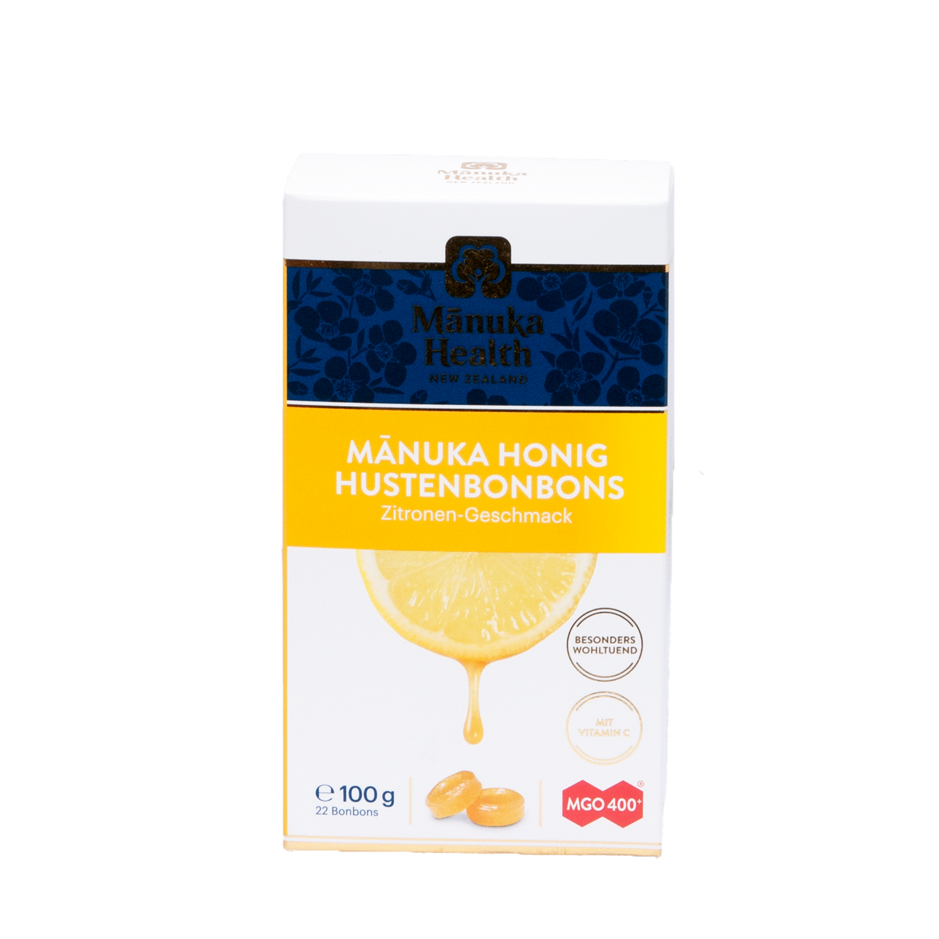 Manuka-Honig Lutschbonbons, Zitrone, 100 g