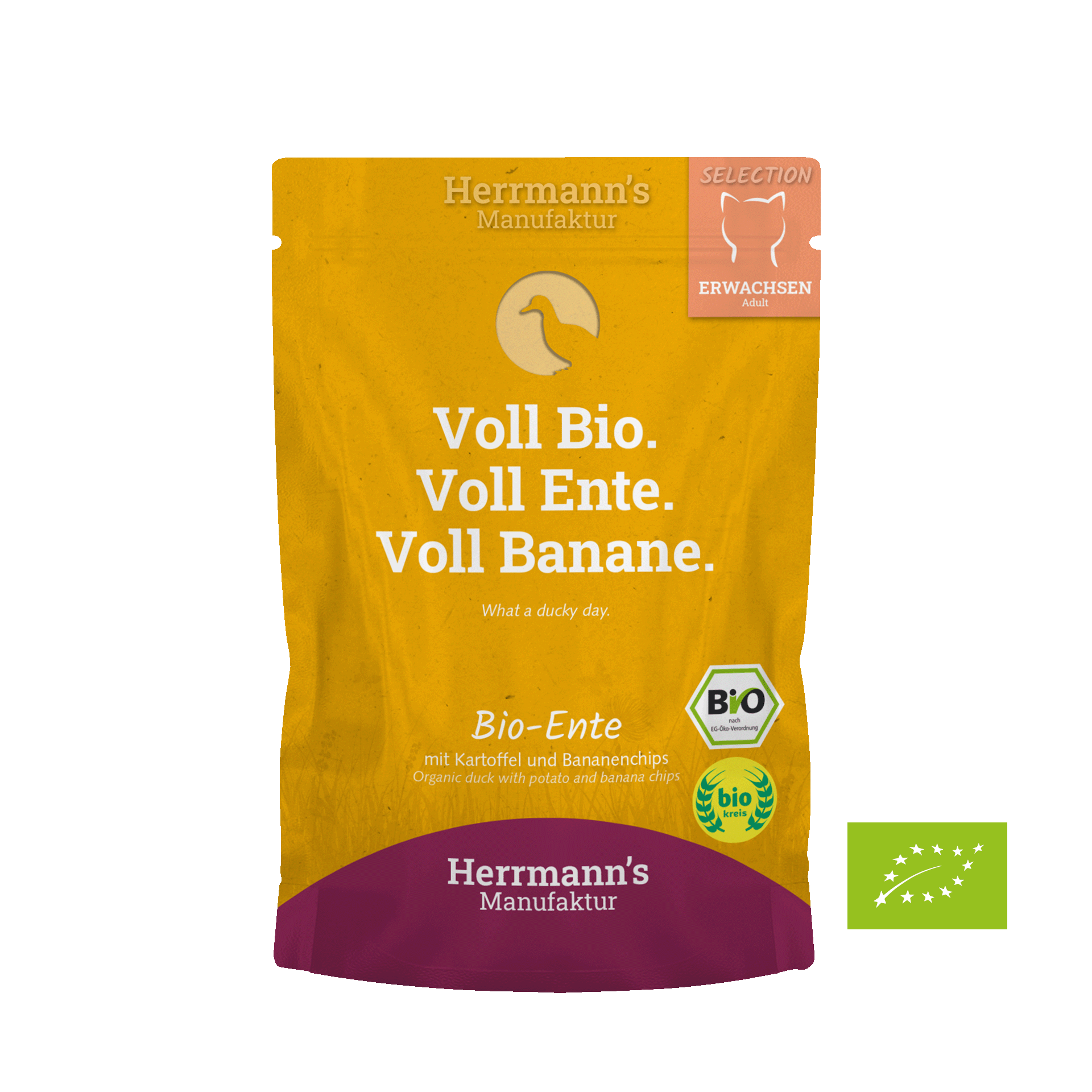 Bio-Ente mit Kartoffeln und Bananen, 100 g Portionsbeutel