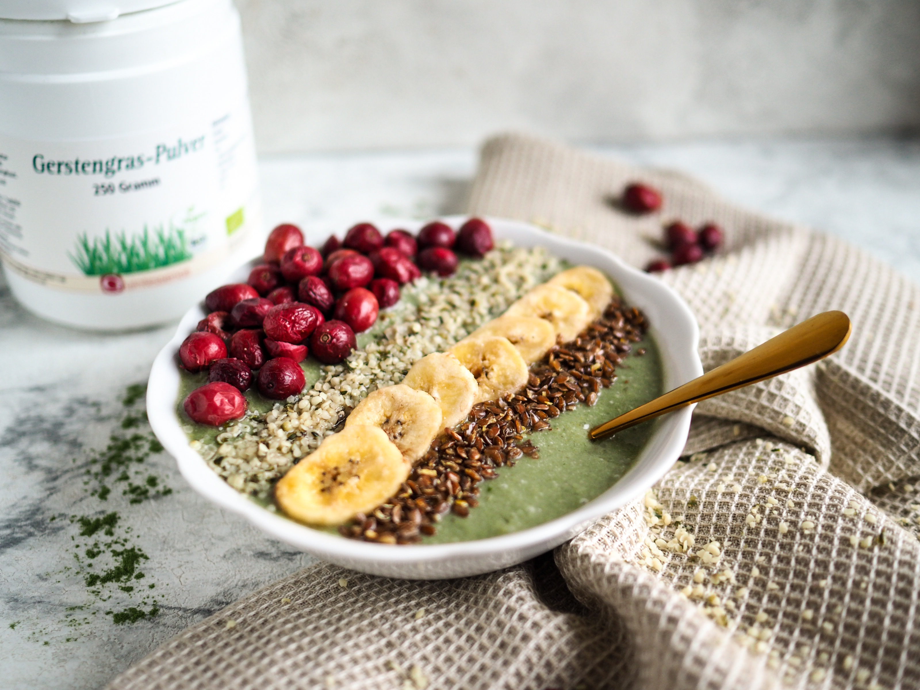 Gerstengras Smoothie Bowl