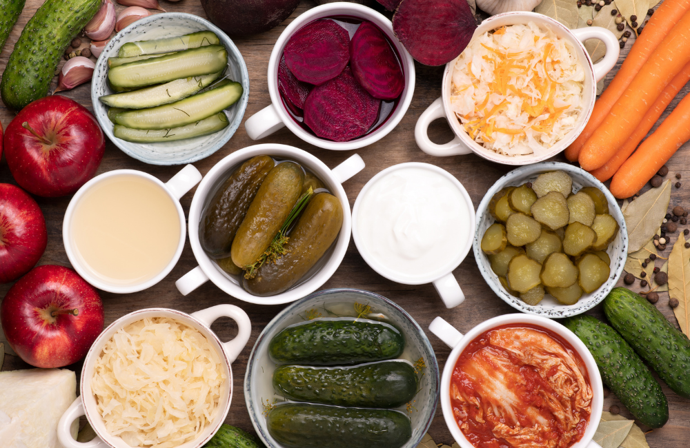 Gesunde Darmflora aufbauen mit Probiotika und Präbiotika – was ist der Unterschied beitragsbild: probiotische und präbiotische lebensmittel