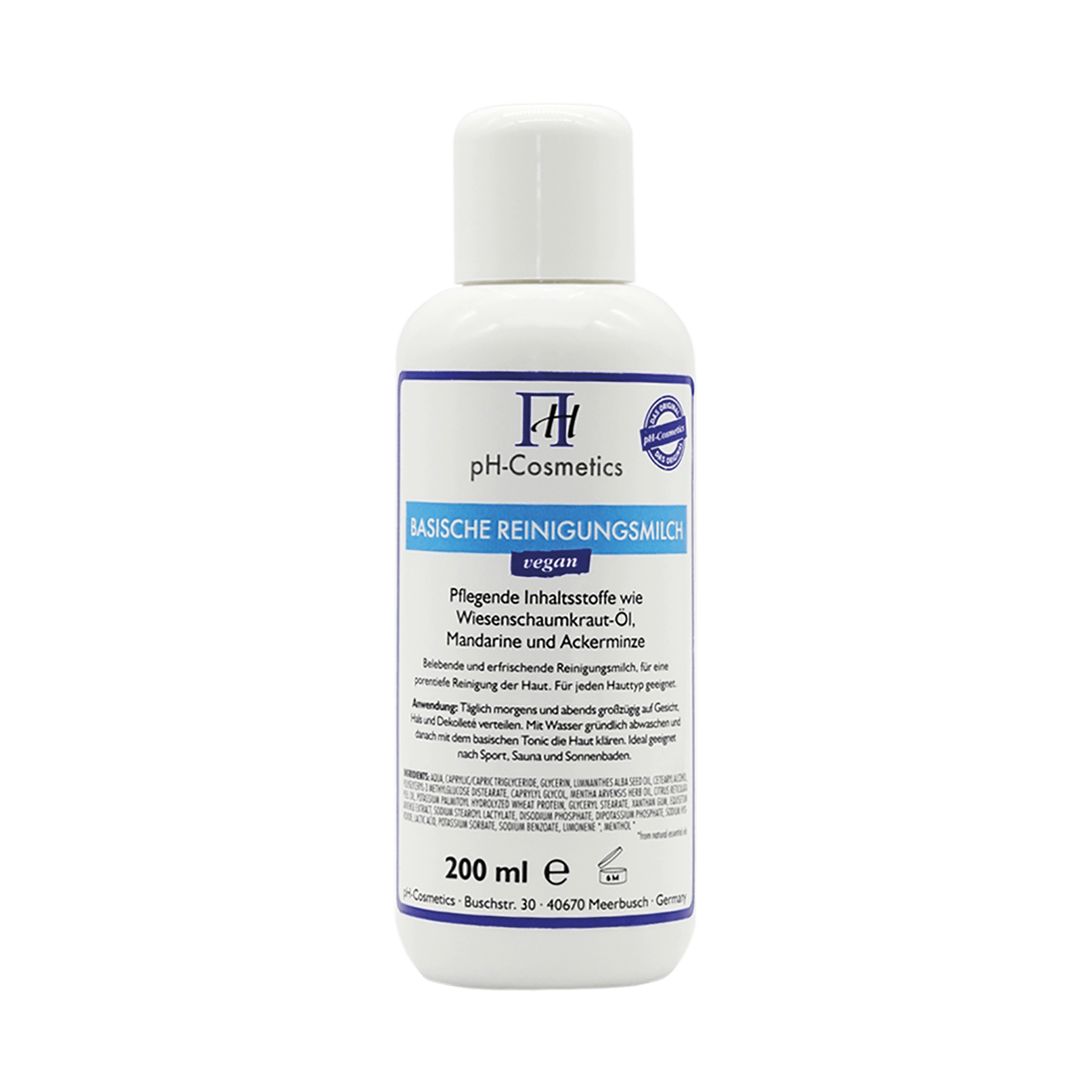 Basische Reinigungsmilch, 200 ml Basische Reinigungsmilch, 200 ml
