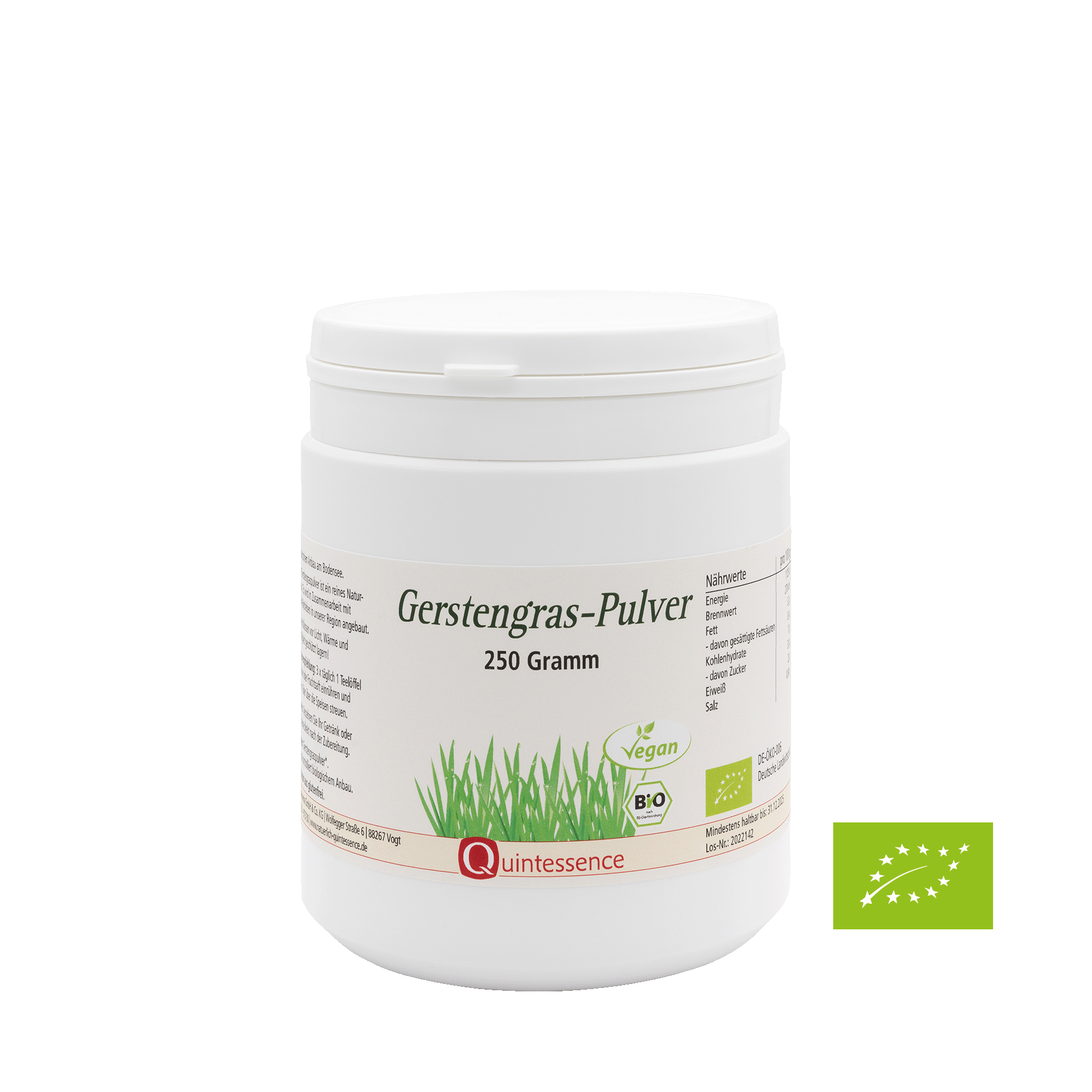 Gerstengras-Pulver, 250 g in Bioqualität