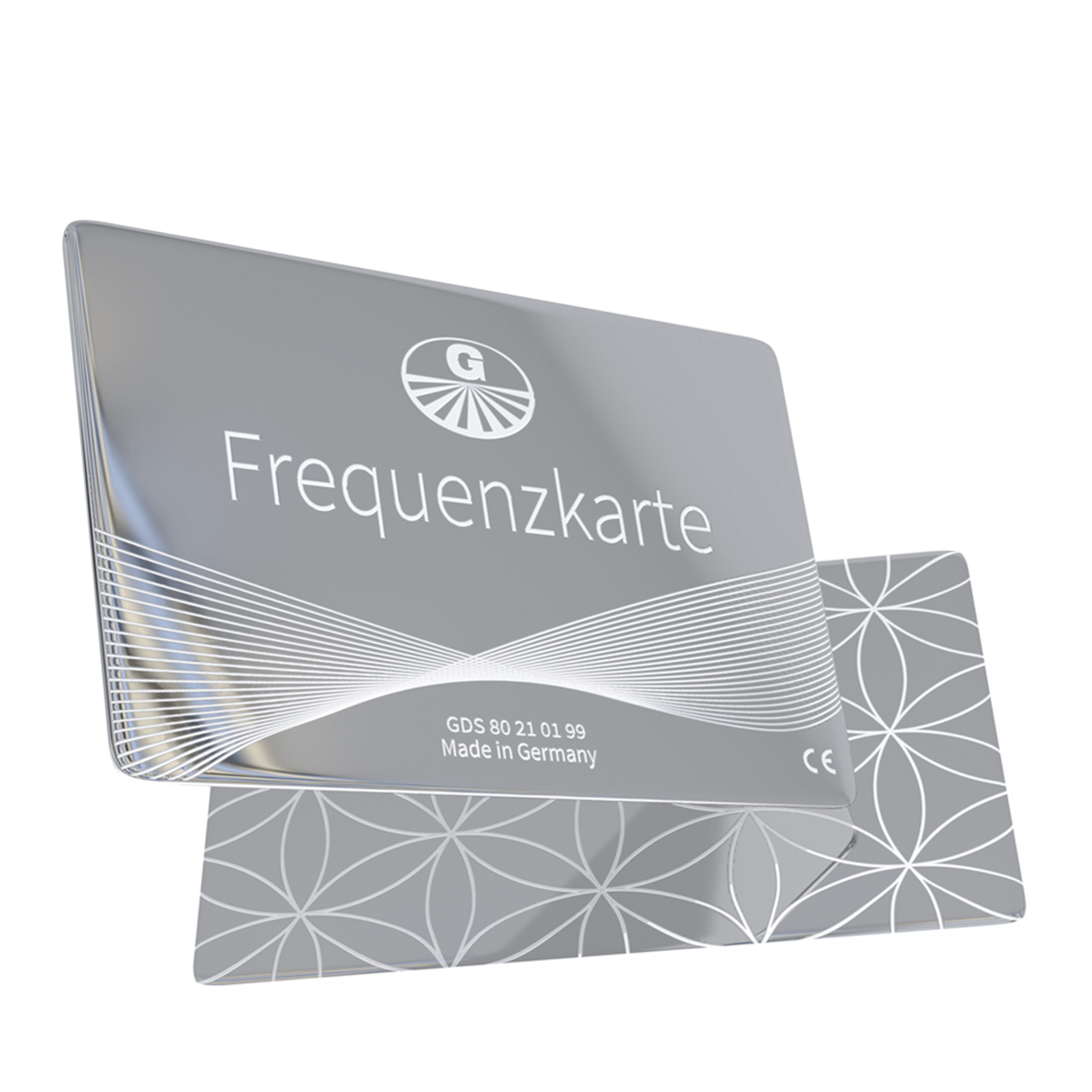 Frequenzkarte Edelstahl (73 x 45 mm)