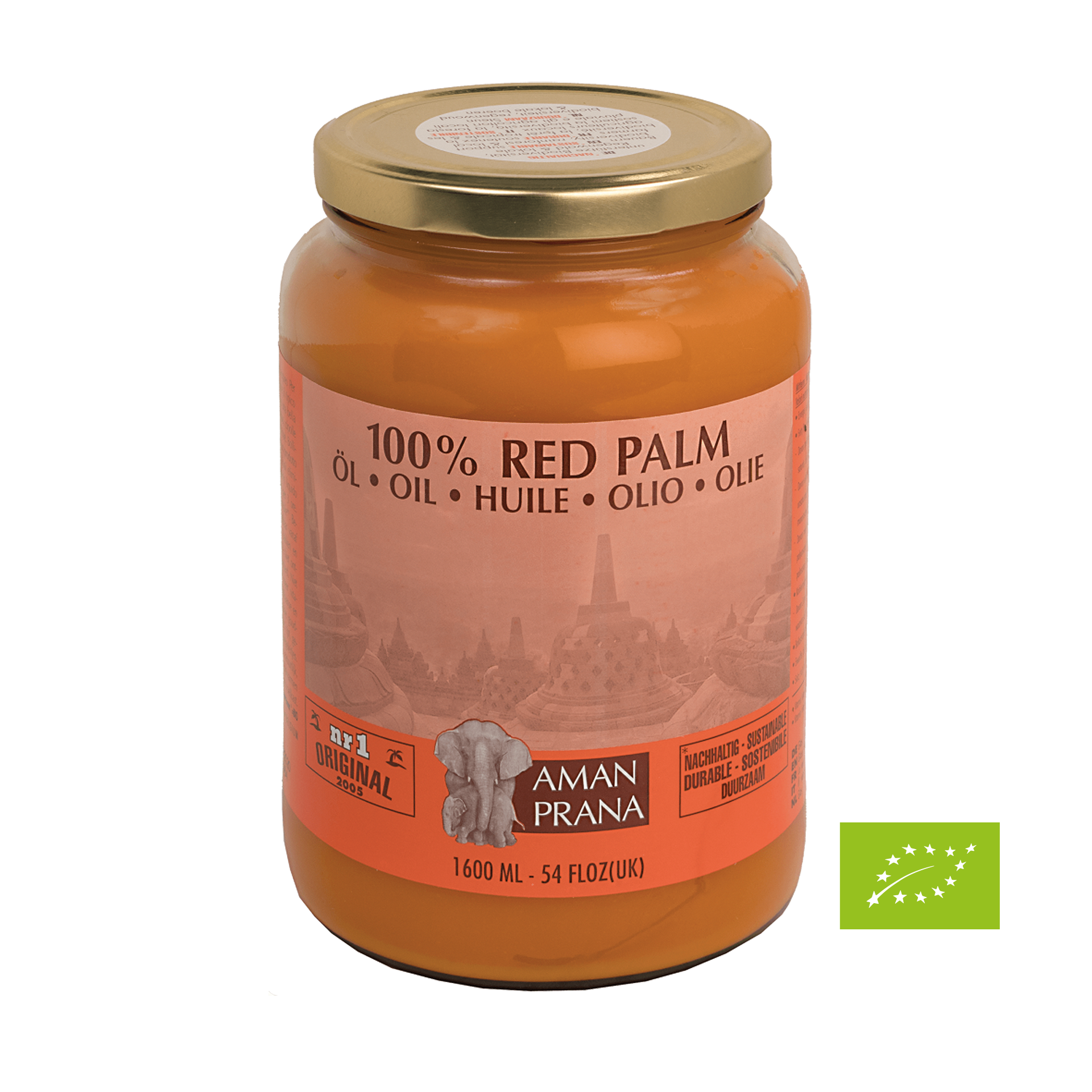 Amanprana Rotes Palmenöl Bio, 1600 ml Amanprana Rotes Palmenöl Bio, 1600 ml