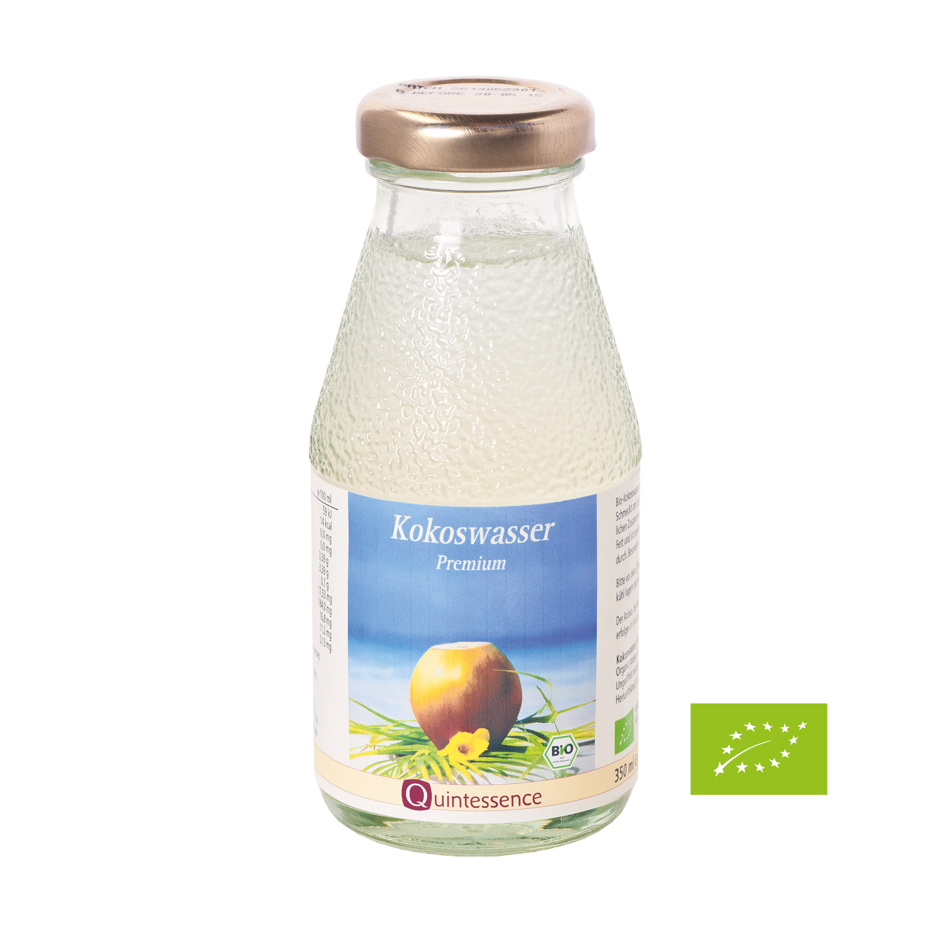 Kokoswasser, BIO, Quintessence, 350 ml Kokoswasser, BIO, Quintessence, 350 ml