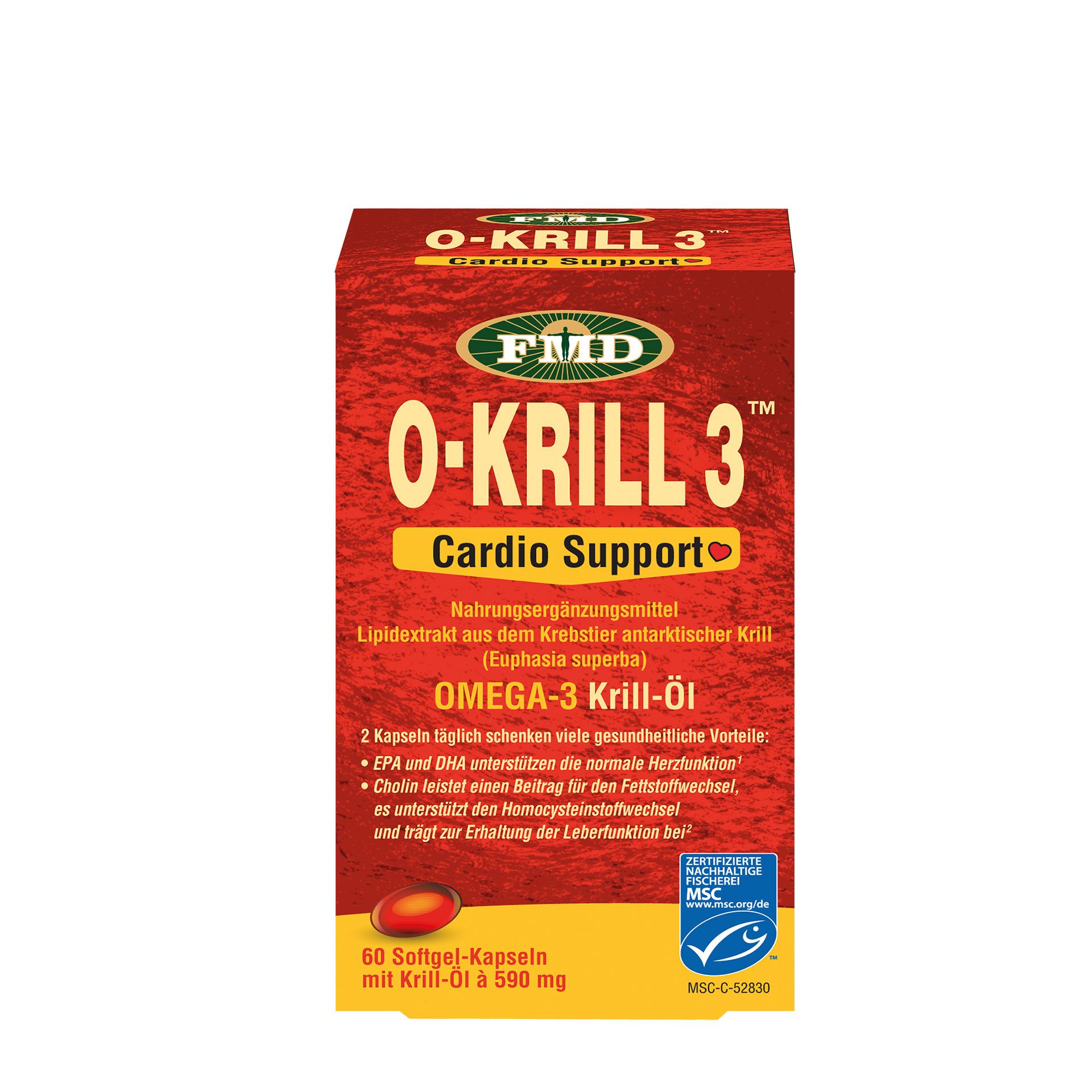 Krillöl O-Krill 3 Cardio Support