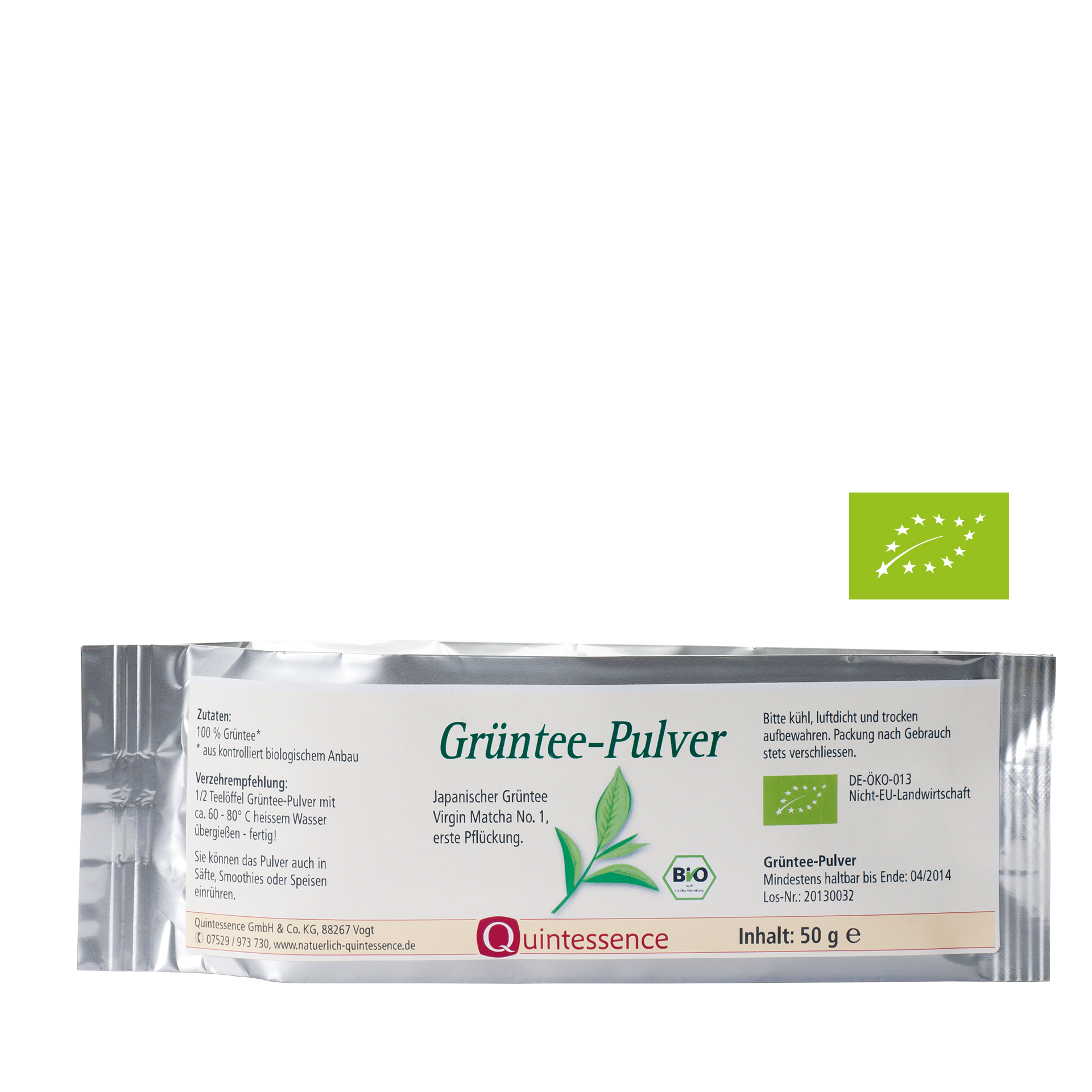 Grüntee-Pulver "Virgin Matcha No. 1", BIO, 50 g