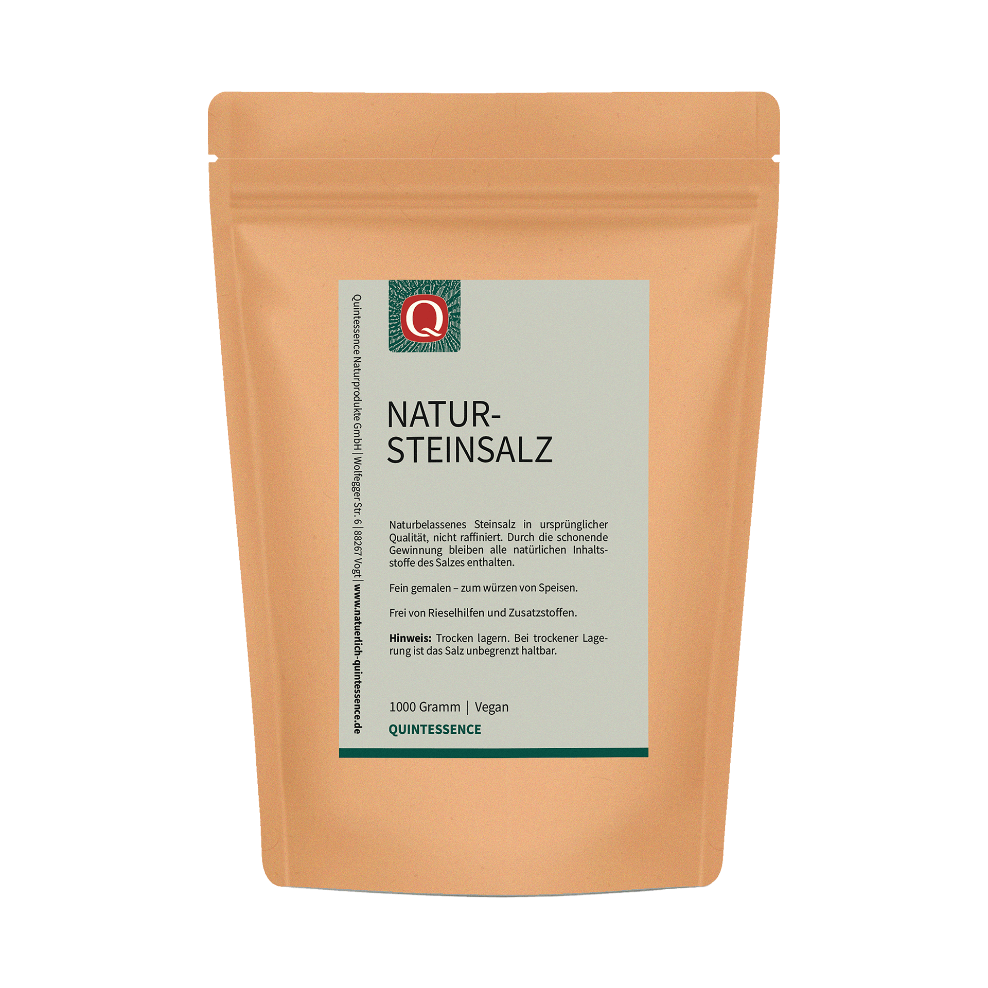 Natursteinsalz, fein gemahlen, 1000 g Natursteinsalz, fein gemahlen, 1000 g