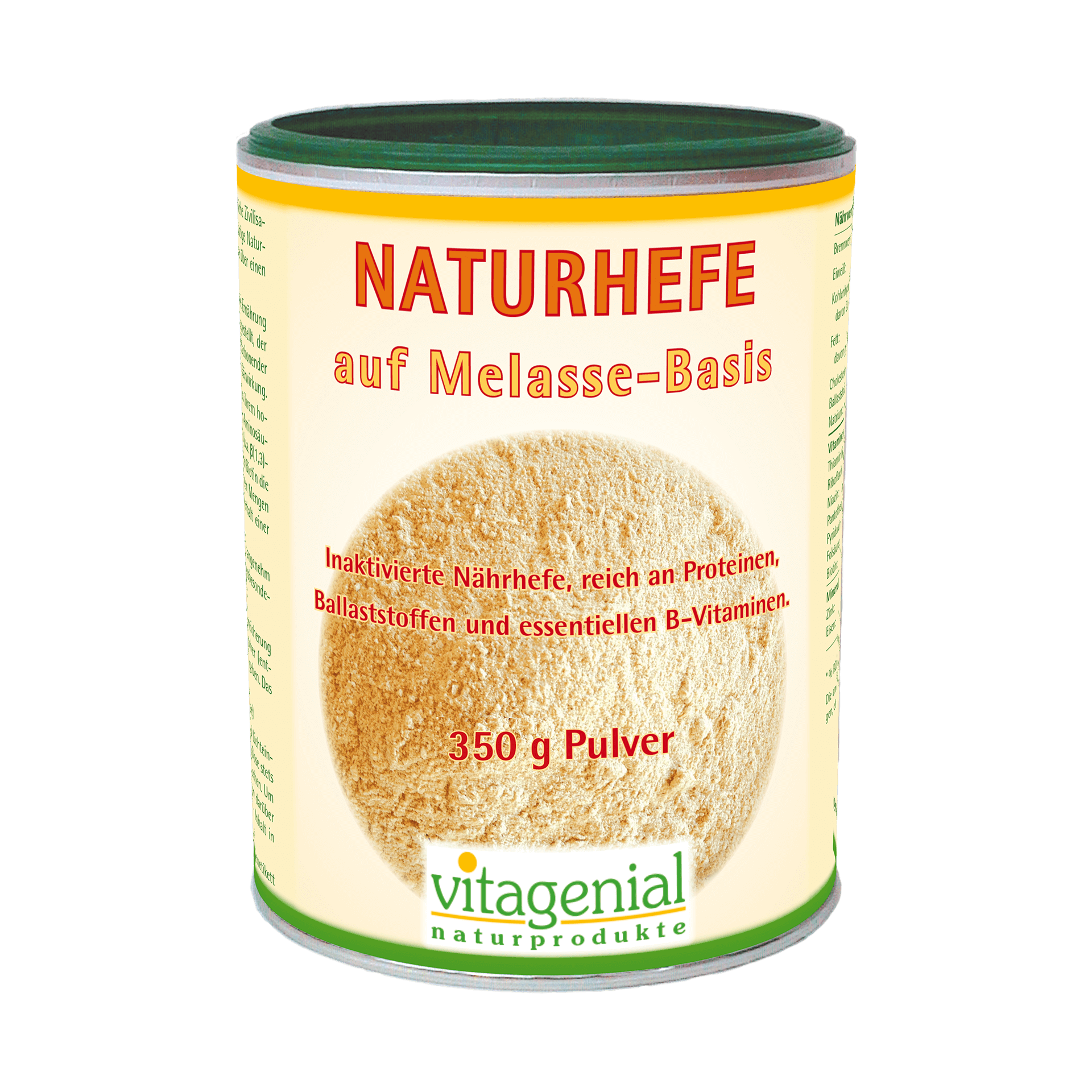 Naturhefe auf Melasse-Basis, 350 g Pulver Naturhefe auf Melasse-Basis, 350 g Pulver