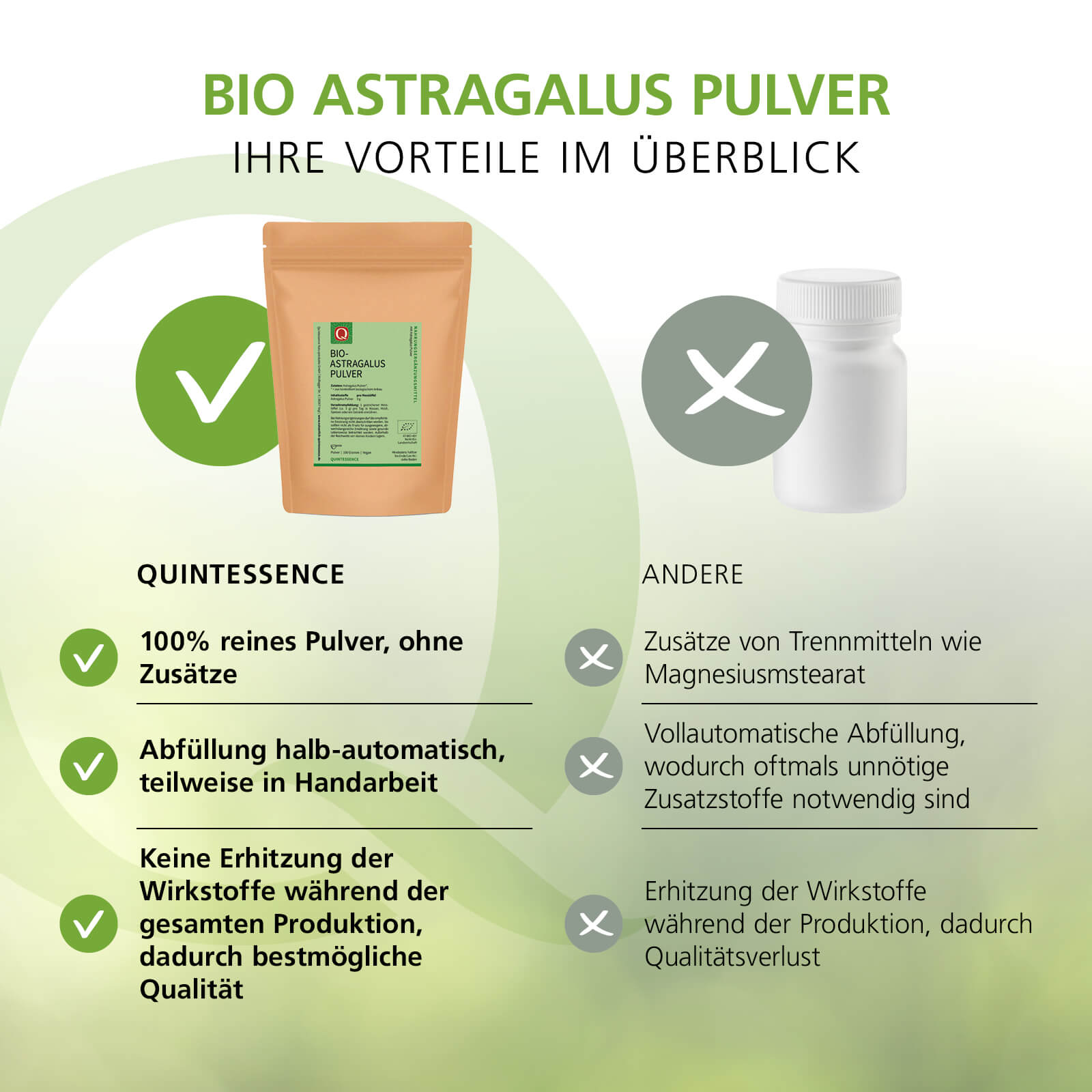 Bio Astragalus Pulver, 100 g