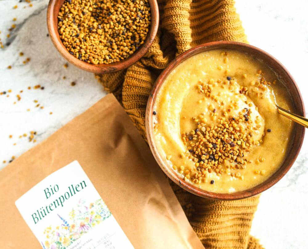 nicecream mit blütenpollen