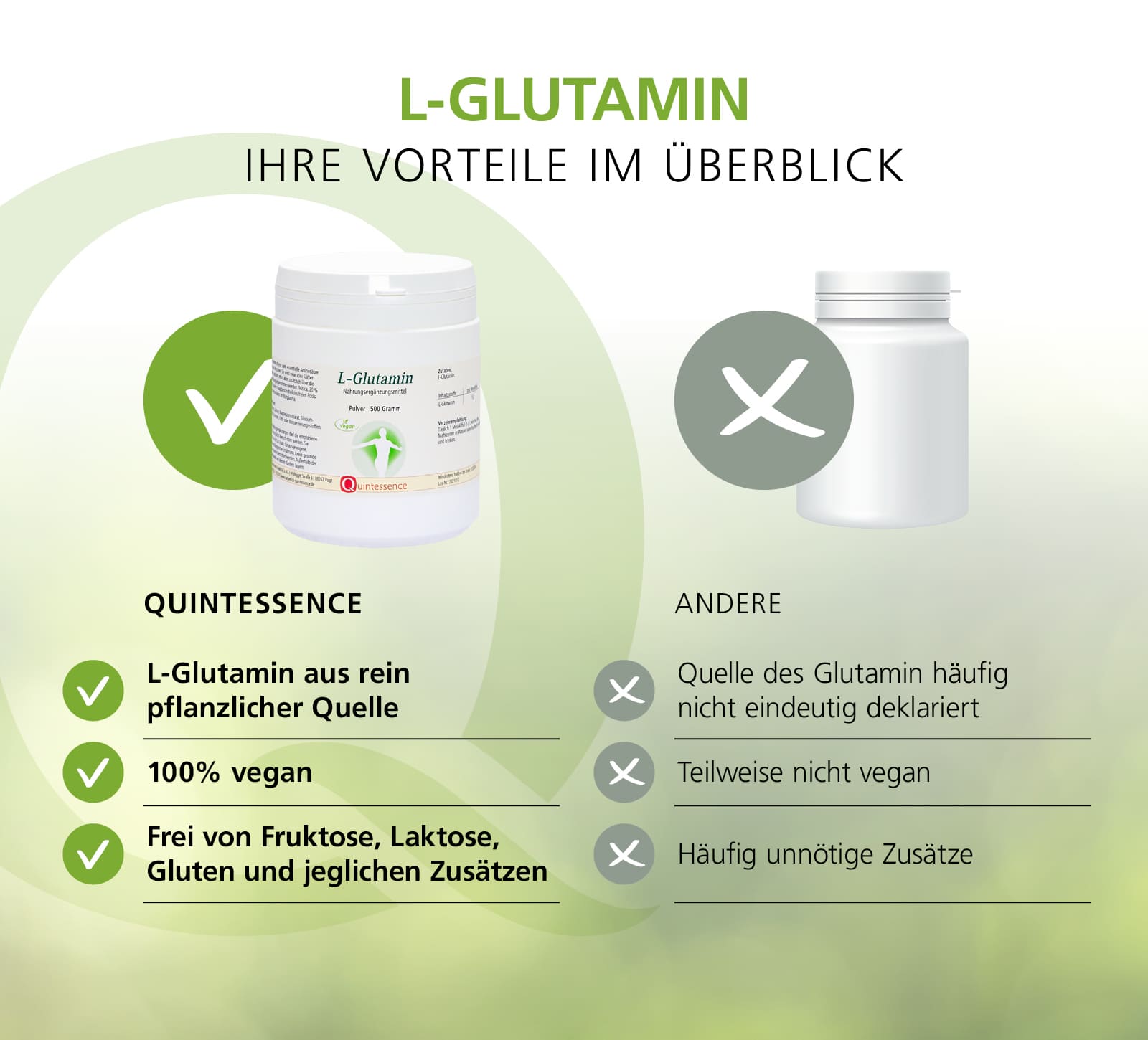 L-Glutamin, 500 g Pulver