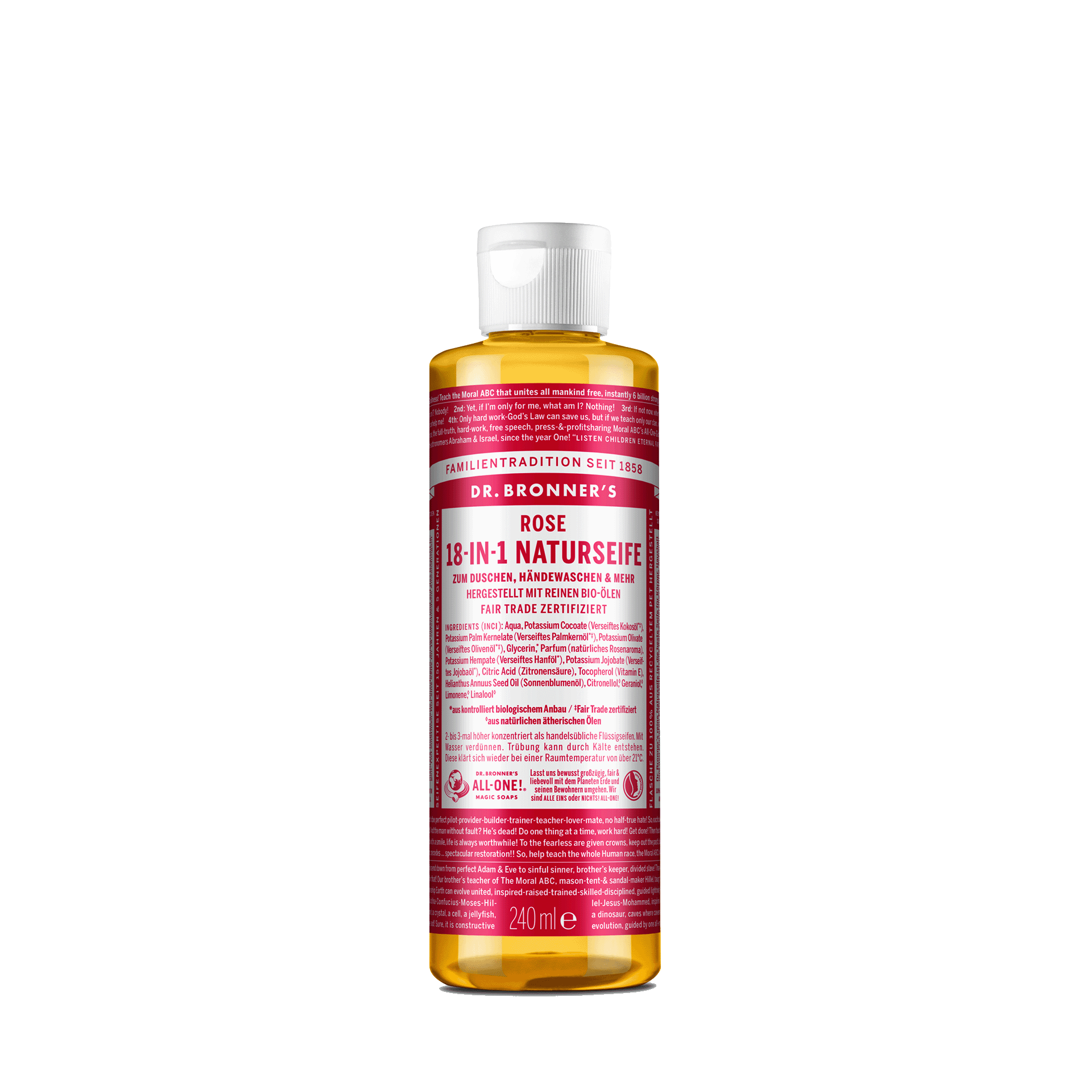 18-in-1 Naturseife, Rose, 240 ml 18-in-1 Naturseife, Rose, 240 ml