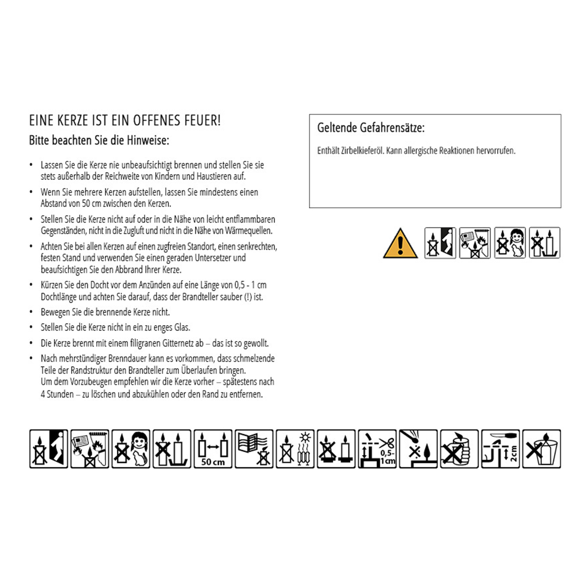 Allgäuer Heilkräuterkerze FRIEDEN