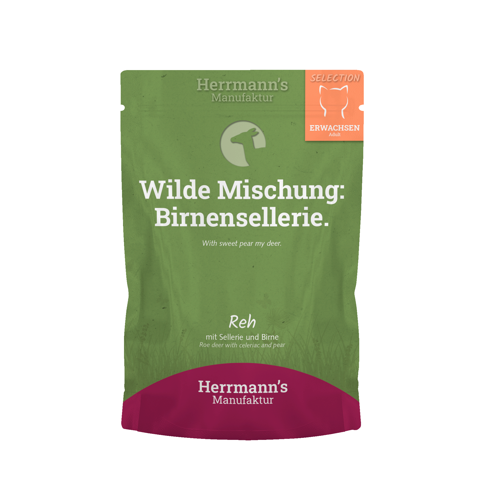 Reh mit Sellerie und Birne, 100 g Portionsbeutel