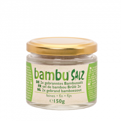 BambuSalz, 2x gebrannt, fein, 150 g