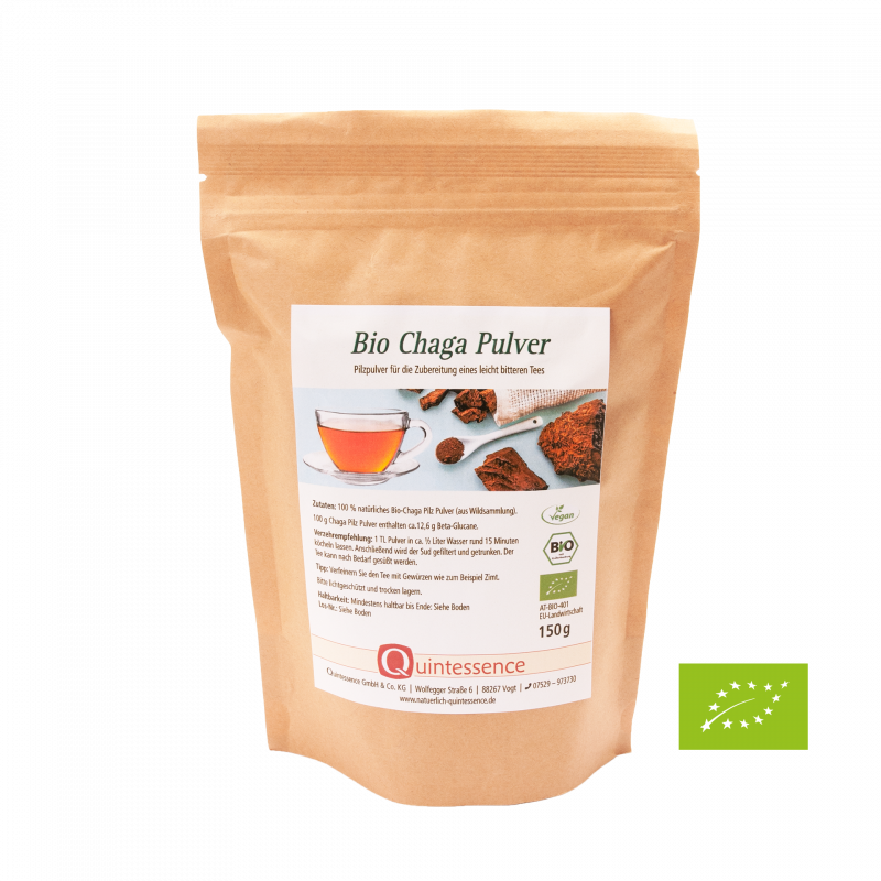 Bio Chaga Pulver, 150 g