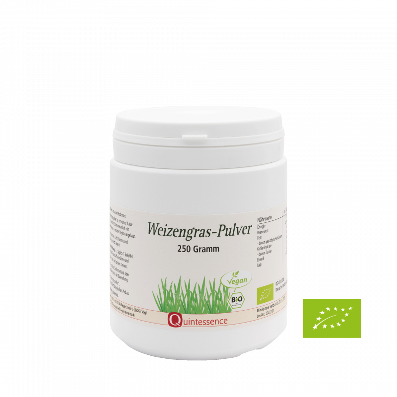 Weizengras-Pulver, 250 g in Bioqualität