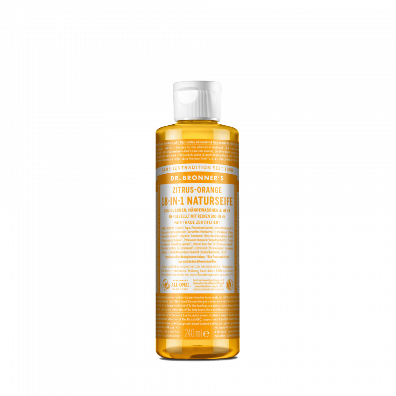 18-in-1 Naturseife, Zitrus-Orange, 240 ml