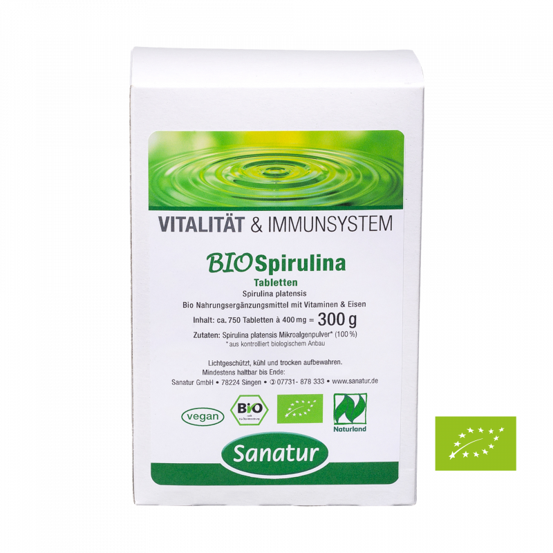 BIO Spirulina, 750 Tabletten -Nachfüllpackung-