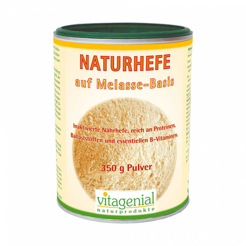 Naturhefe auf Melasse-Basis, 350 g Pulver